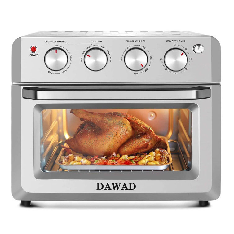 19 QT Toaster Oven Countertop, 7-in-1 1550W Convection Air Fryer