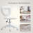 Office Task Chair, Heart Chair With Swivel Wheels