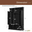 Arbre de couloir moderne tout-en-un avec tablettes réglables, banc de rangement de style campagnard arqué classique avec armoires latérales doubles-330357266