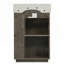 Meuble-lavabo compact avec lavabo double en céramique de qualité supérieure pour petits espaces-1835287724