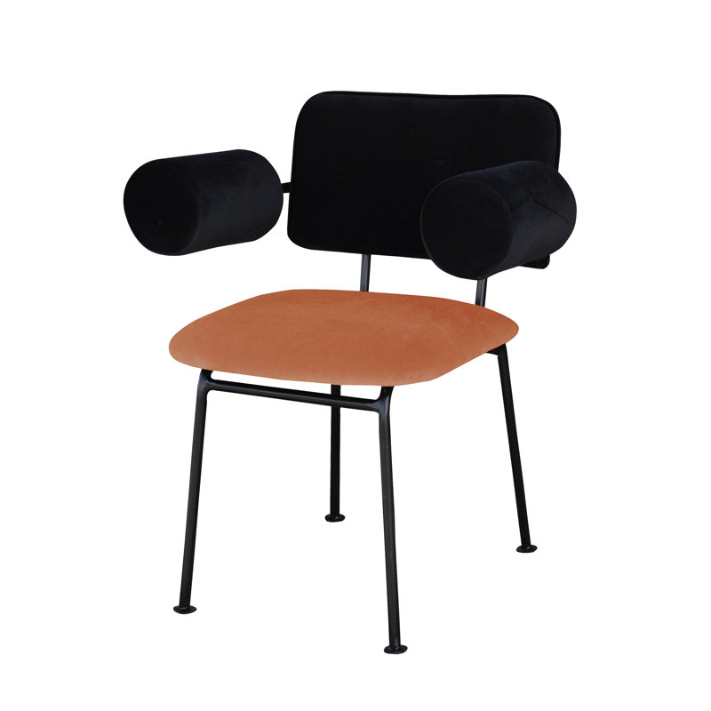 Bee Upholstered Armchair, Salmon