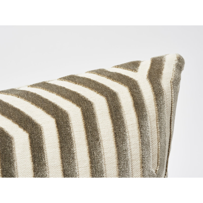 Schumacher x Mary McDonald Vanderbilt Velvet Pillow, Dove