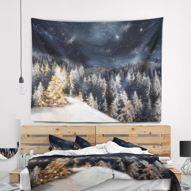 Tapisserie d'arbre de Noël Schafer, H 32 po x l 39 po