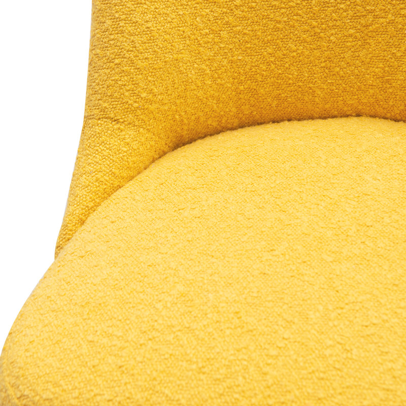 Tabouret de comptoir pivotant 26 po Breann, Jaune