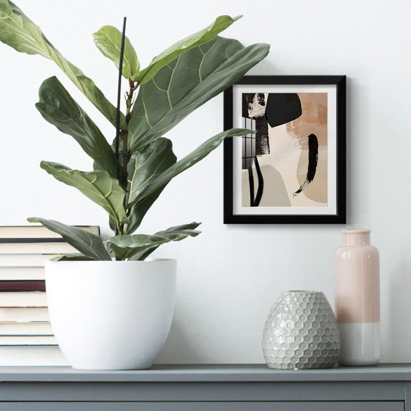 Arrangement sélectif II - impression encadrée, Noir, H 25,5 po x l 17,5 po