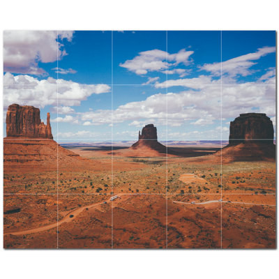 Murale décorative en céramique 4,25 po x 4,25 po