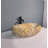 QieRao 16'' Marble Ceramic Oval Bathroom Sink