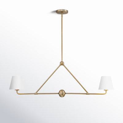 Kinston 2-Light Dimmable Linear Chandelier 