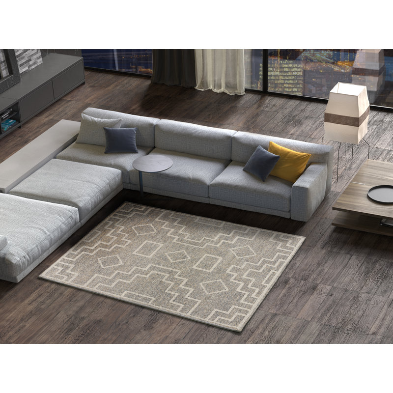 Geometric Area Rug, Rectangle 140 x 200cm