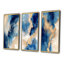 «Blue and Gold Marble Clouds VII», 3 pièces sur toile-1705277308-1705277309