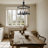 Nerstrand 4 - Light Iron Dimmable Geometric Chandelier