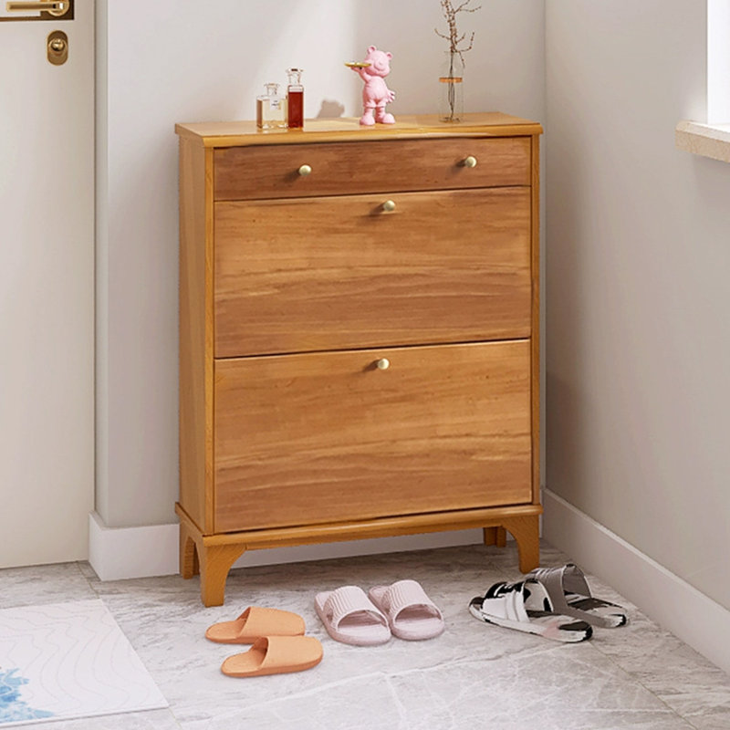 Rangement pour chaussures en bois massif Burlywood