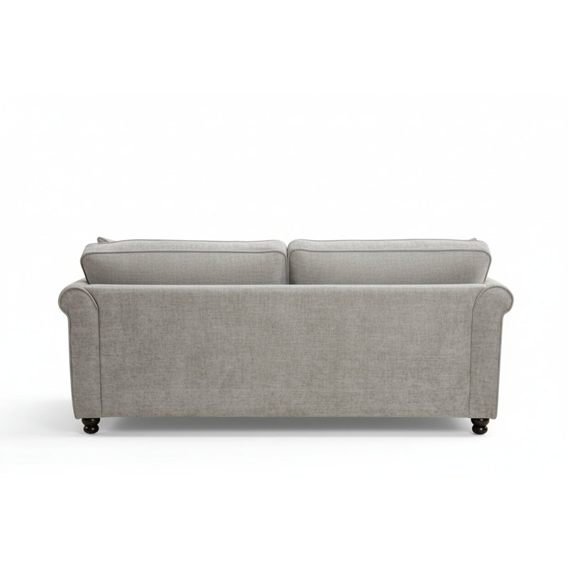 Baldemar 2 Piece Chenille Standard Living Room Set, Grey