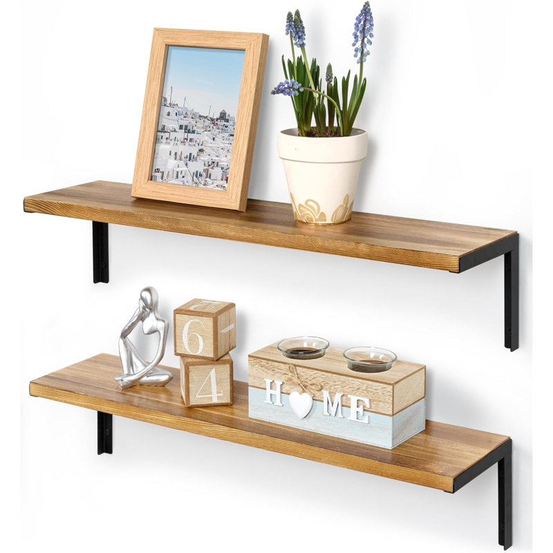 Aidaliz 2 Piece Bracket Shelf