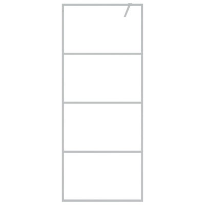 Warnke 195mm H Slab Semi-Frameless Tub Door with Clear Glass