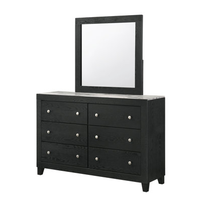 Cadence Black Bedroom Mirror (Mirror Only)