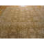 Élégant tapis Agra indien de couleur rouille et chameau avec motif floral