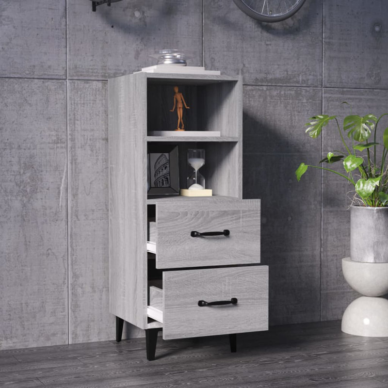 Silcox 34.5cm Sideboard, Grey