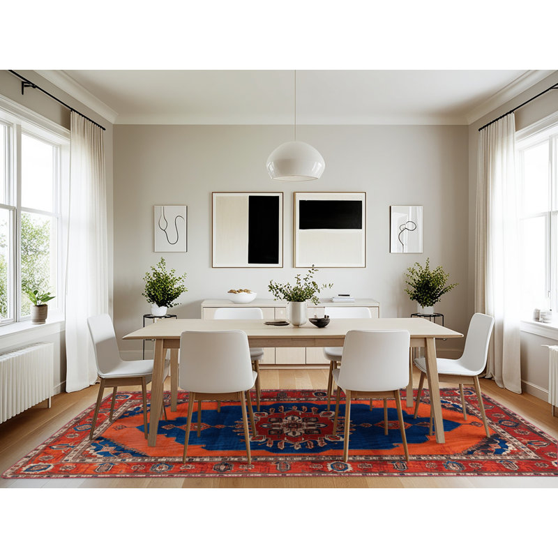 Machine Washable Tabriz Brown Area Rug, Rectangulaire 7 pi x 10 pi