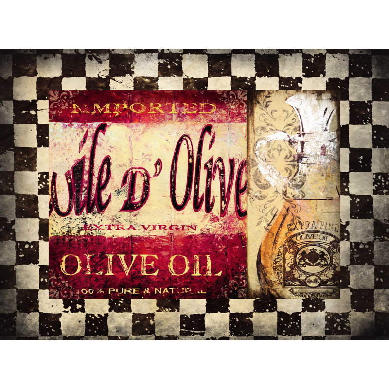 Huile d'olive - reproduction sur toile tendue, H 12 po x l 16 po