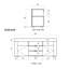Nuo 120Lx35Wx50H LED TV Stand/TV Cabinet, 2 Side Doors 5 Storage, High Gloss, 12W, For 50" TVs-303716890