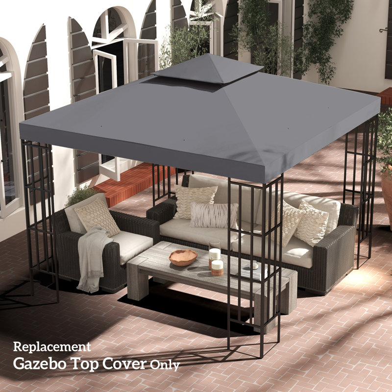 Dakota Fields Fabric Replacement Canopy for Canopy, Grey
