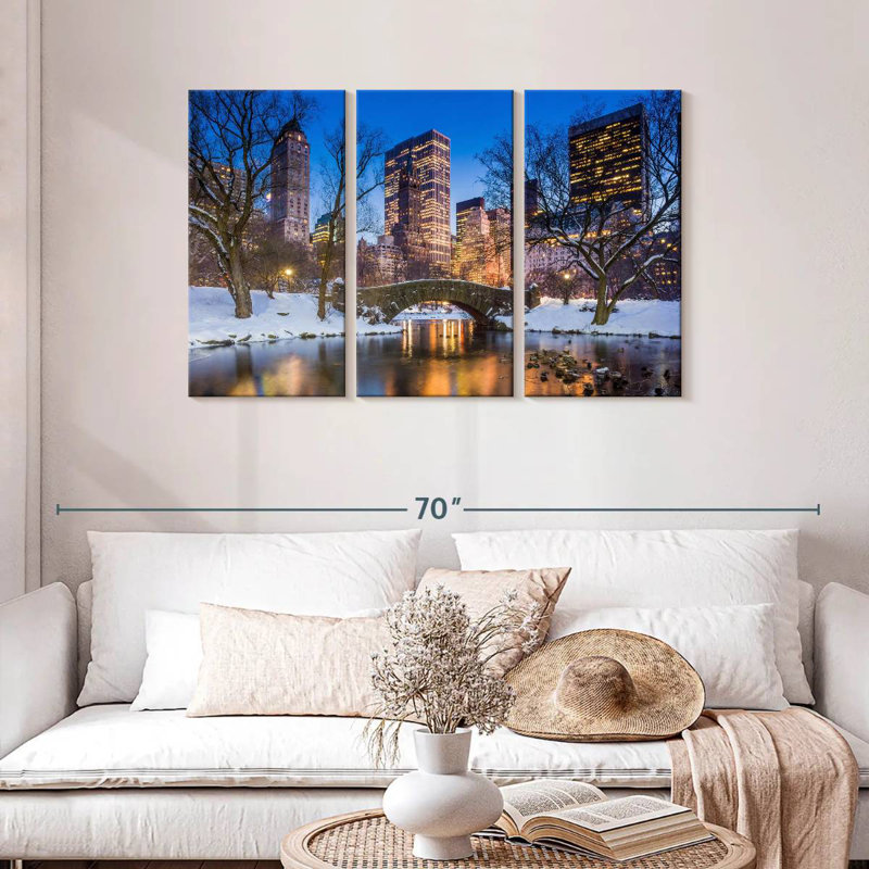 Sebbie Snowy Central Park, H 28 po x l 45 po