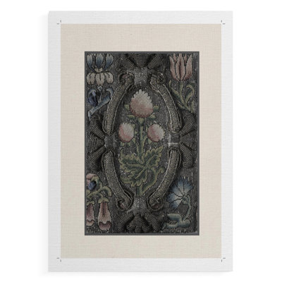 Vintage Abstract Print LXXI -Canvas Print Only - NOT FRAMED