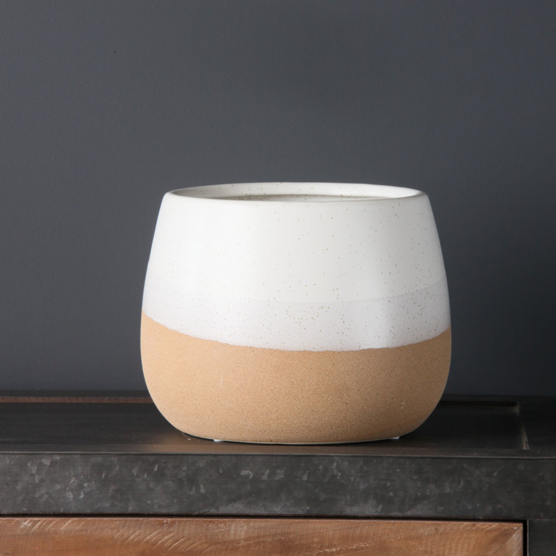 Two Tone Curved Planter Large
