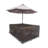HeavyDuty Multipurpose Waterproof Outdoor Rectangle Dining Table &Chair Set Cover with Umbrella Hole-1844352415-1844352401