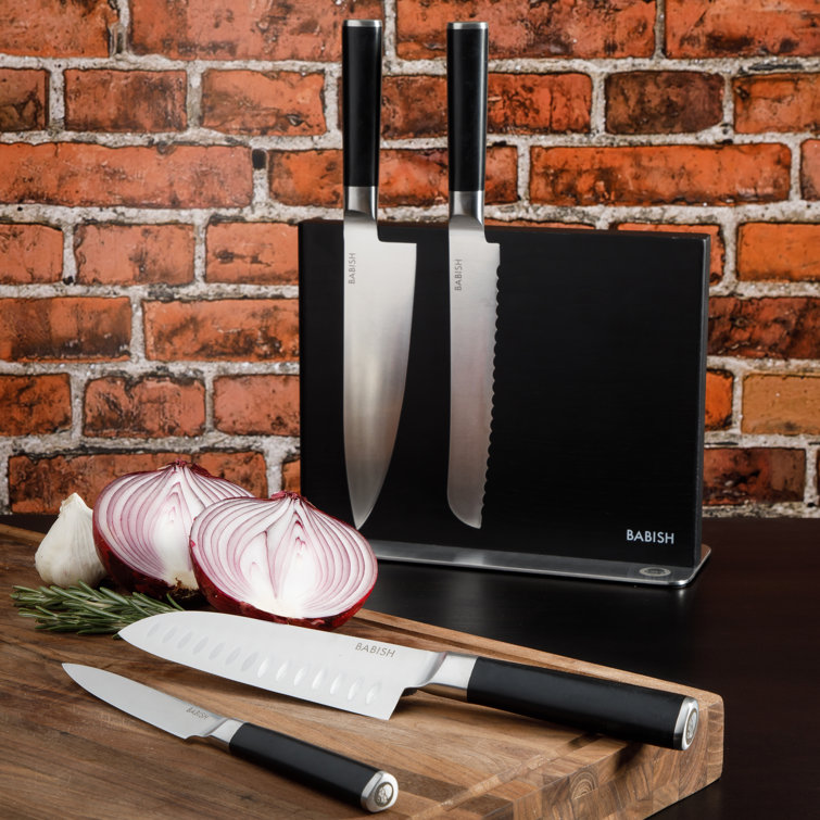 Babish 5 Piece High Carbon Stainless Steel Knife Block Set 140381.05R
