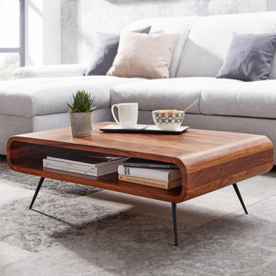 Couchtisch Versa aus Massivholz mit Stauraum