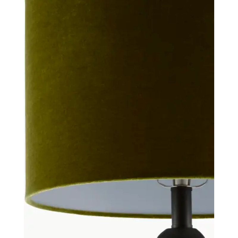 Elaine Table Lamp, Black, Green, 32" H x 15" W x 20" D