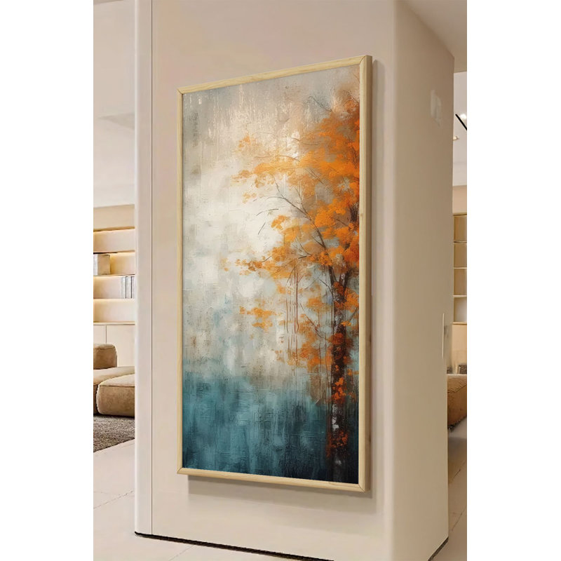 Superbe peinture décorative en panneau de fibres à densité moyenne, 27,6 po x 13 po | Cadre 100% bois massif (épaisseur: 0,8 pouce) | Impression numérique vibrante, parfaite pour la décoration intérieure, le salon et le bureau | Ajout d'art mural élégant