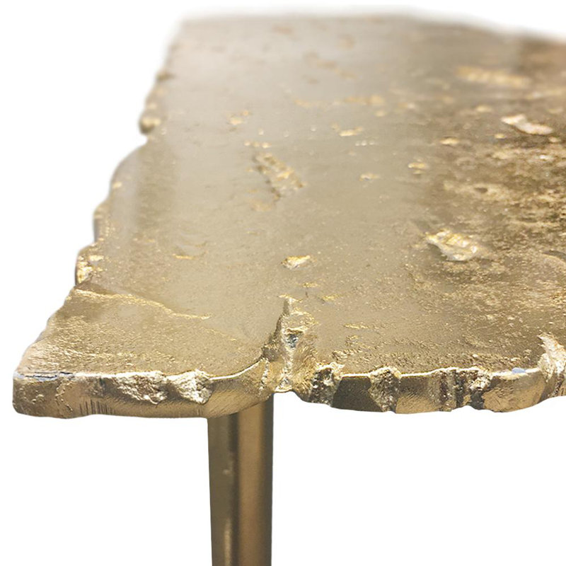 Burvale 47.5'' Console Table, 24" H x 47.5" W x 14.5" D, Antique Nickel