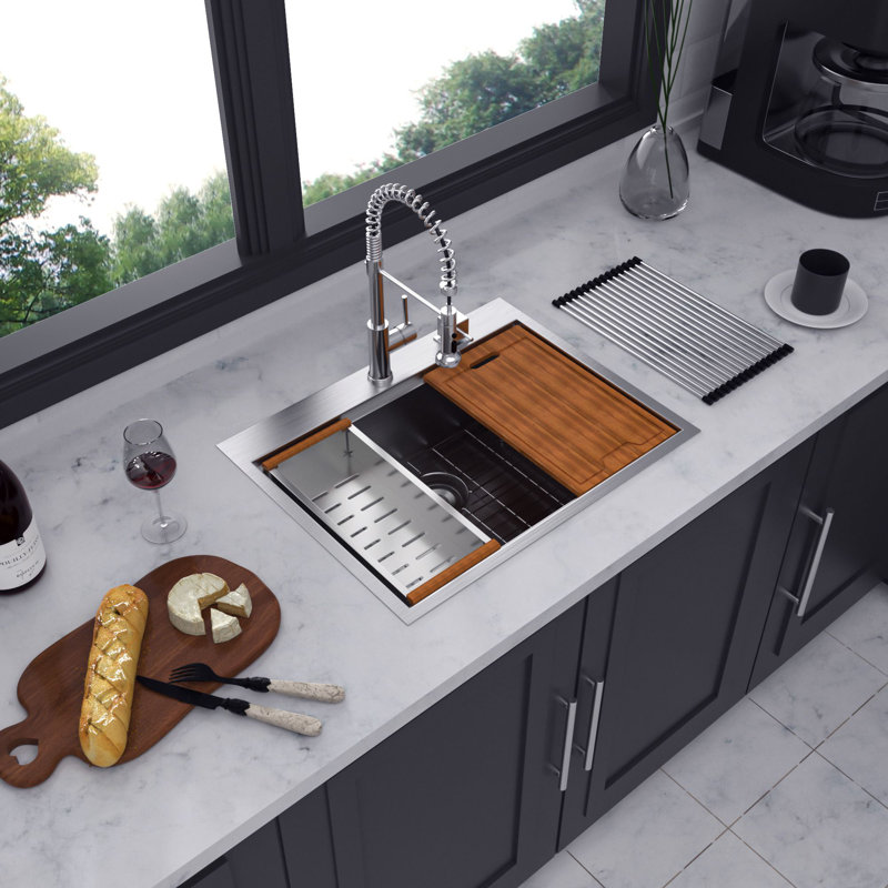 30'' L Single Bowl Stainless Steel Kitchen Sink