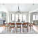 Oval Ribbon 6 - Light Shaded Classic/Traditional Chandelier