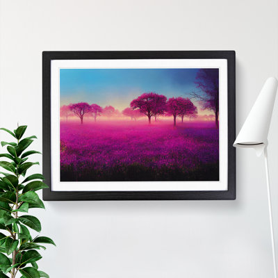 Creative Bluebell Field Sunrise - Single Picture Frame Print