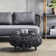 Loop 29.2" Wide Round Footstool Wide Ottoman