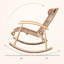 Chaise berçante en rotin Balcon Home