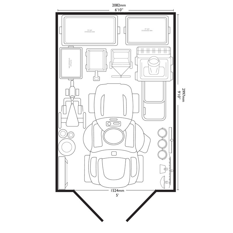 Suncast Vista Shed 7x10 With Assembly, No