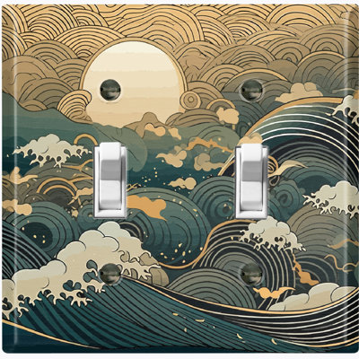 Blue Sea Waves Sunset Clouds Nature