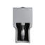Toilette pour salle de bain gris 002, 1 / 1,60, à hauteur d'eau allongée, fixation au sol avec siège à fermeture en douceur, relance