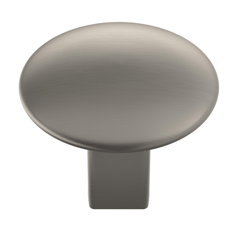 Poignée ronde Riva de 1 1/4 po de diamètre, Nickel satiné