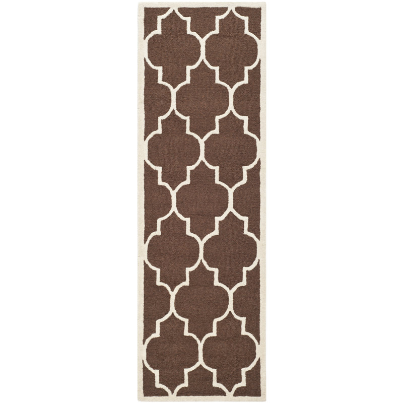 Cambridge Hand Tufted Wool Geometric Rug, Runner 2'6" x 8'