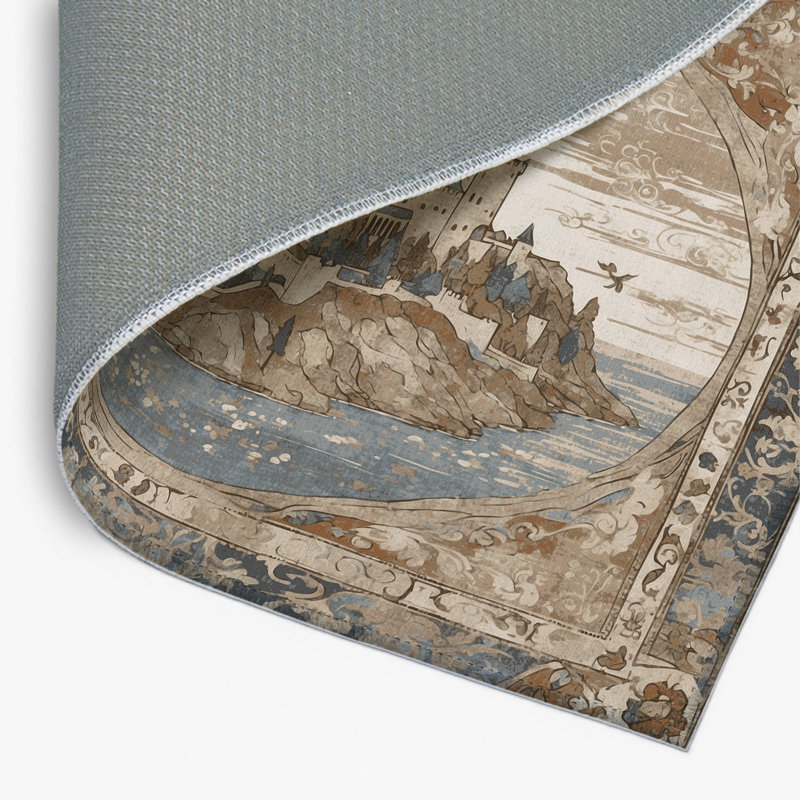 Seaward Bastion Indoor And Outdoor Area Rug, Rectangle 1'6" x 2'6"