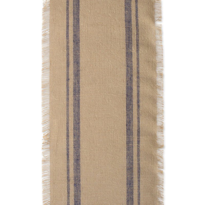 Remy Linen Table Runner, 108" L x 14" W, French Blue