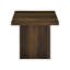 Ensemble 2 pièces table basse et table de bout carrée, pin foncé-922503519