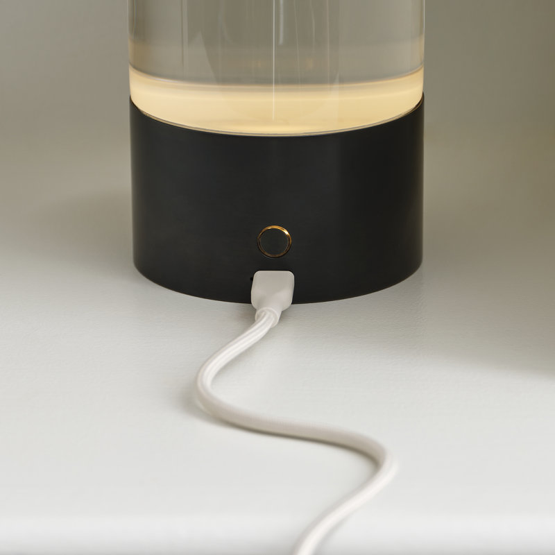 Caspe 8 Rechargeable Table Lamp, Brown