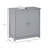 Kleankin Pedestal Sink Storage Cabinet with U-Shape Cut-Out and Adjustable Internal Shelf
